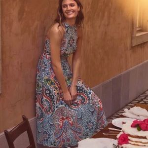 Boden Tori Midi Dress - Mariner Blue, Kaleidoscope